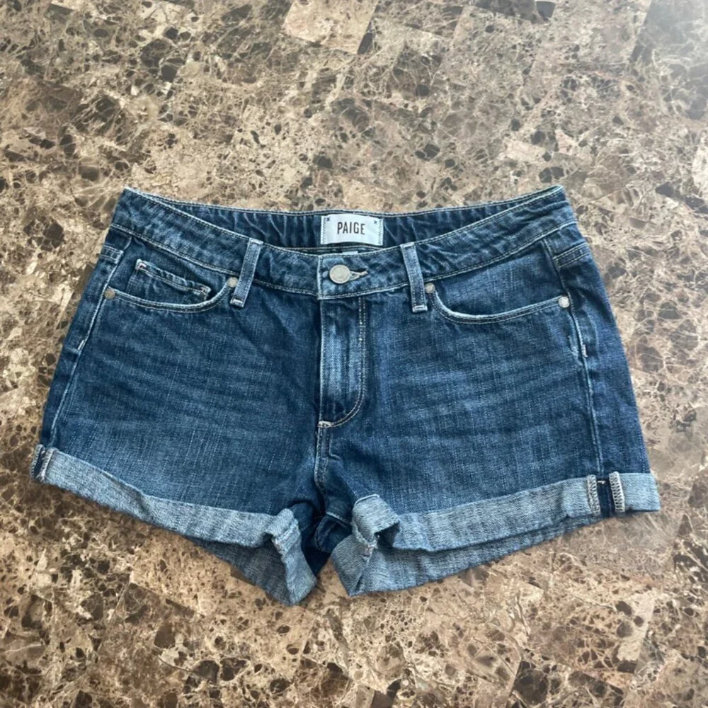 PAIGE JIMMY JIMMY‎  SHORTS DENIM  SZ 27 DISTRESSED CHIC BOHO ICONIC VERSATILE